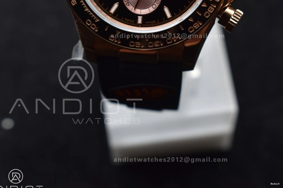 Oysterflex 126515 Strap RG on Edition (Weighted) QF Best Dial SH4131 Black V6 Daytona 1:1 0224